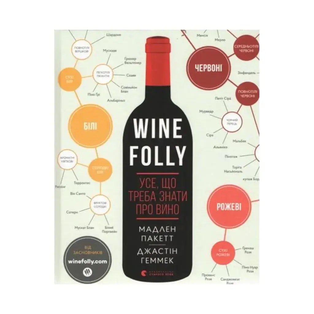 Книга Wine Folly. Все, что нужно знать о вине. Пакетт Мадлен, Геммек Джастин (на украинском языке)
Книга Wine Folly. Все, что нужно знать о вине. Пакетт Мадлен, Геммек Джастин (на украинском языке)