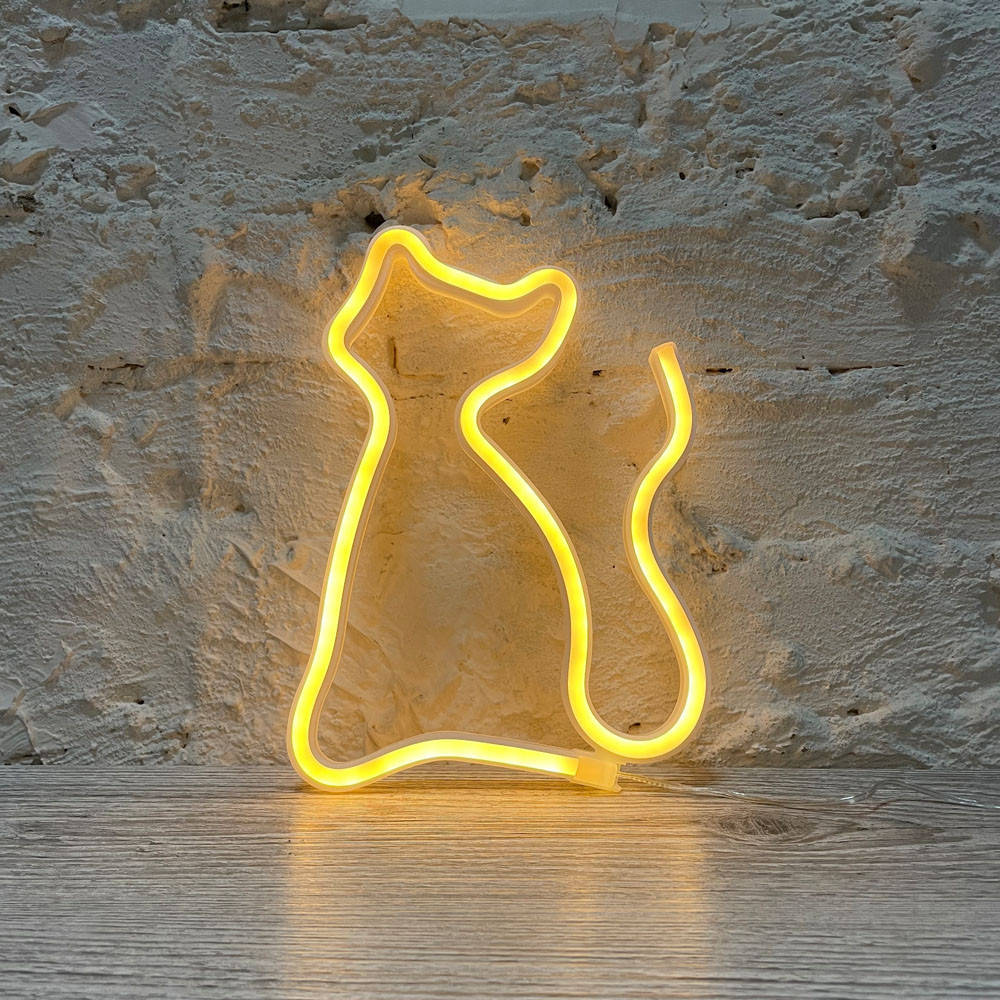 Настенный декоративный подвесной неоновый светильник-ночник Cat Кот кошка Decoration Lamp 23*17 см - Желтый, Розовый
Настенный декоративный подвесной неоновый светильник-ночник Cat Кот кошка Decoration Lamp 23*17 см - Желтый, Розовый