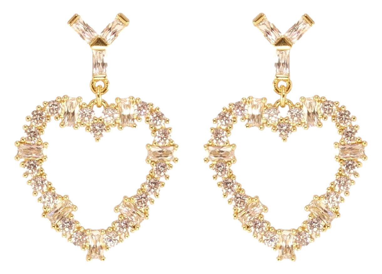 Серьги Xuping QQMM Позолота 14K игла серебро 925 гвоздики (пусеты) "Кристальные сердечки"
Серьги Xuping QQMM Позолота 14K игла серебро 925 гвоздики (пусеты) "Кристальные сердечки"