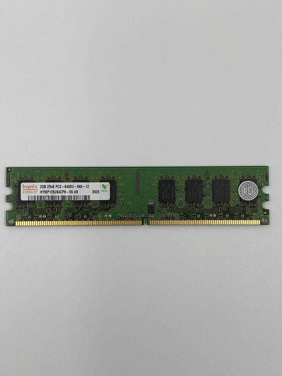 Оперативная память Hynix DIMM 2Gb DDR2 800MHz PC2 6400U CL6 (HYMP125U64CP8-S6-AB-C) Б/У
Оперативная память Hynix DIMM 2Gb DDR2 800MHz PC2 6400U CL6 (HYMP125U64CP8-S6-AB-C) Б/У