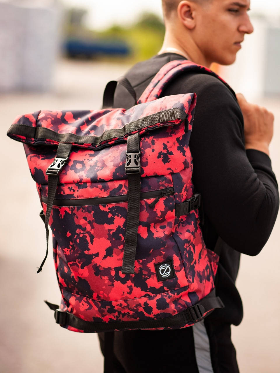 Рюкзак мужской Rolltop BEZET Red camo, вместительный городской рюкзак, модный спортивный рюкзак, Красный
Рюкзак мужской Rolltop BEZET Red camo, вместительный городской рюкзак, модный спортивный рюкзак, Красный