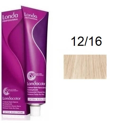 Крем-краска для волос Londacolor 12/16 Специальный блонд пепельно-фиолетовый 60 мл
Крем-краска для волос Londacolor 12/16 Специальный блонд пепельно-фиолетовый 60 мл