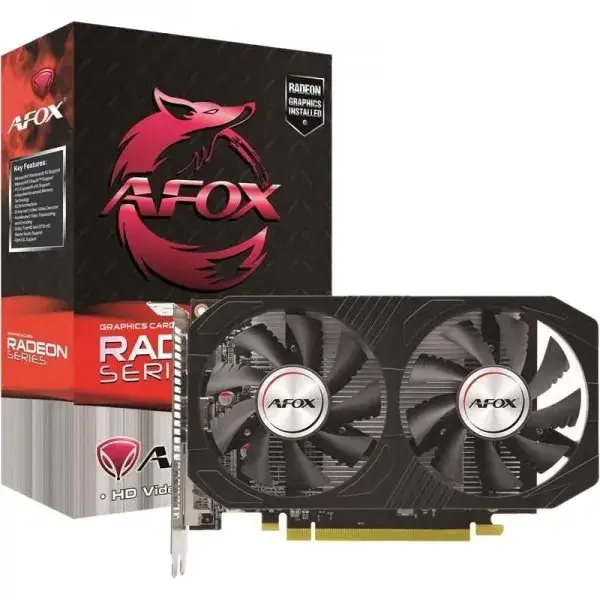 Видеокарта AFOX Radeon RX 560 AFRX560-4096D5H4-V2, 4GB GDDR5, 128-bit, DVI/HDMI/DP, 1176/6000 MHz
Видеокарта AFOX Radeon RX 560 AFRX560-4096D5H4-V2, 4GB GDDR5, 128-bit, DVI/HDMI/DP, 1176/6000 MHz