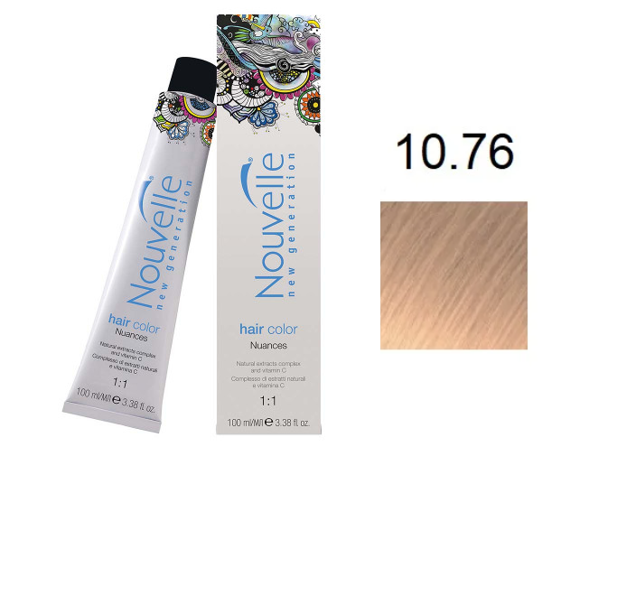 Краска для волос Nouvelle Hair Color 10.76 платиновый коричнево-красный блондин 100 мл
Краска для волос Nouvelle Hair Color 10.76 платиновый коричнево-красный блондин 100 мл