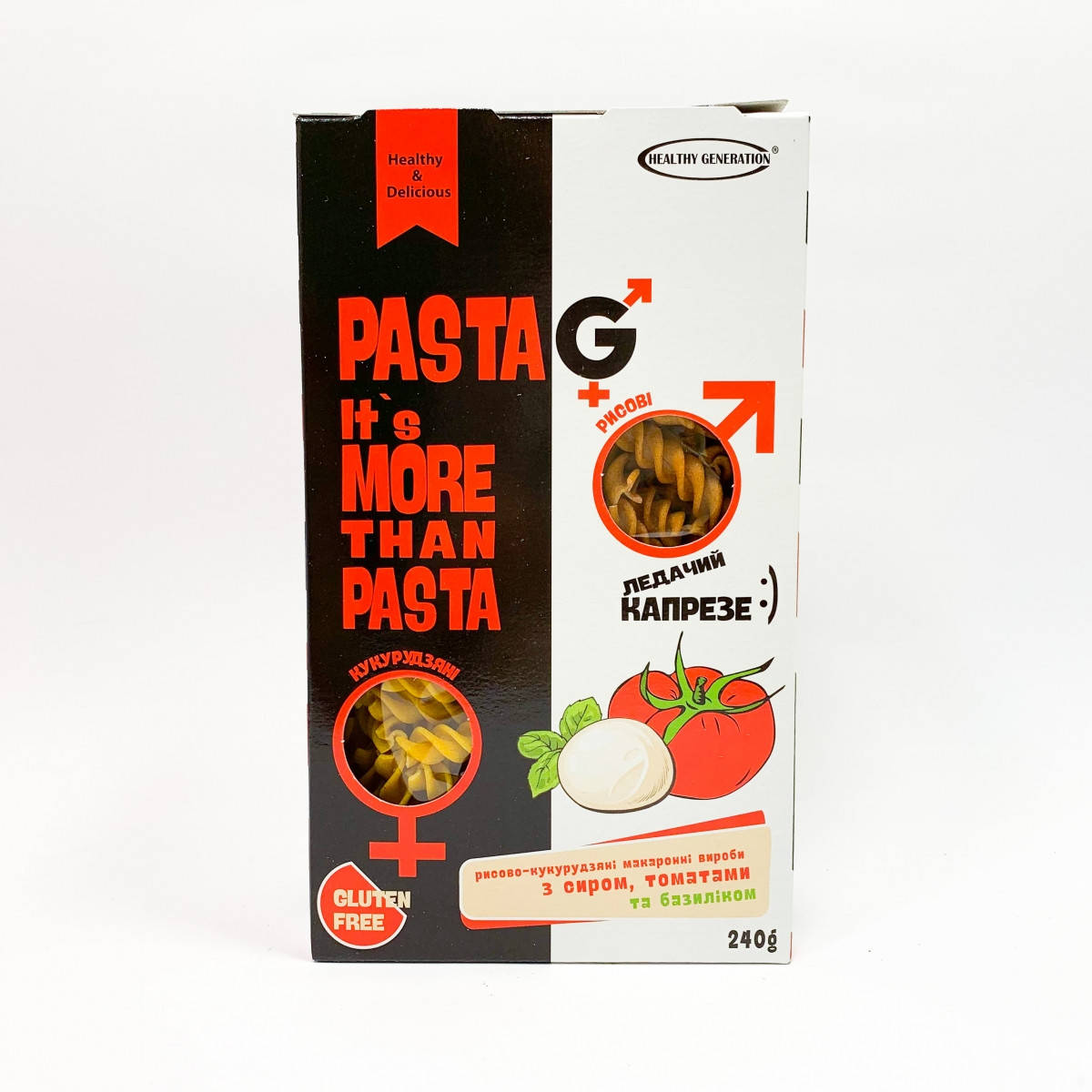 Макароны без глютена Pasta G с сыром, томатами, базиликом (спиральки), 240 г, TM Healthy Generation
Макароны без глютена Pasta G с сыром, томатами, базиликом (спиральки), 240 г, TM Healthy Generation