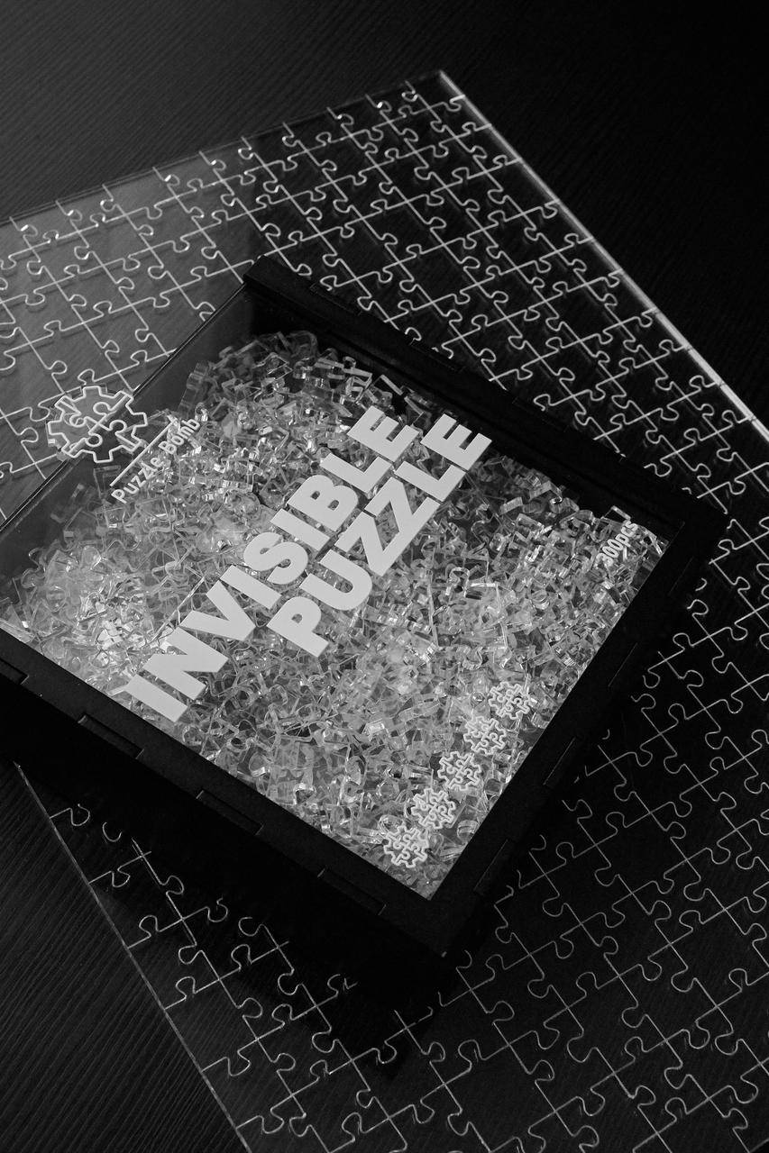 Пазл-головоломказ прозорого акрилу "Invisible Puzzle" 5* від української компанії Puzzle Bomb
Пазл-головоломказ прозорого акрилу "Invisible Puzzle" 5* від української компанії Puzzle Bomb
