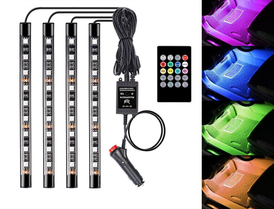 Универсальная светодиодная RGB led подсветка салона с микрофоном для автомобиля HR-01678
Универсальная светодиодная RGB led подсветка салона с микрофоном для автомобиля HR-01678