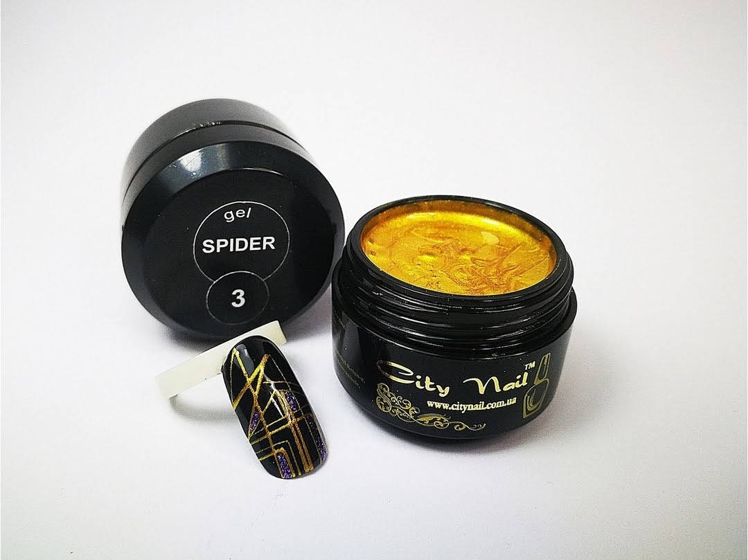 Гель паутинка краска золото Spider №3 ТМ "CityNail" 6 мл, Золотистый 
Гель паутинка краска золото Spider №3 ТМ "CityNail" 6 мл, Золотистый