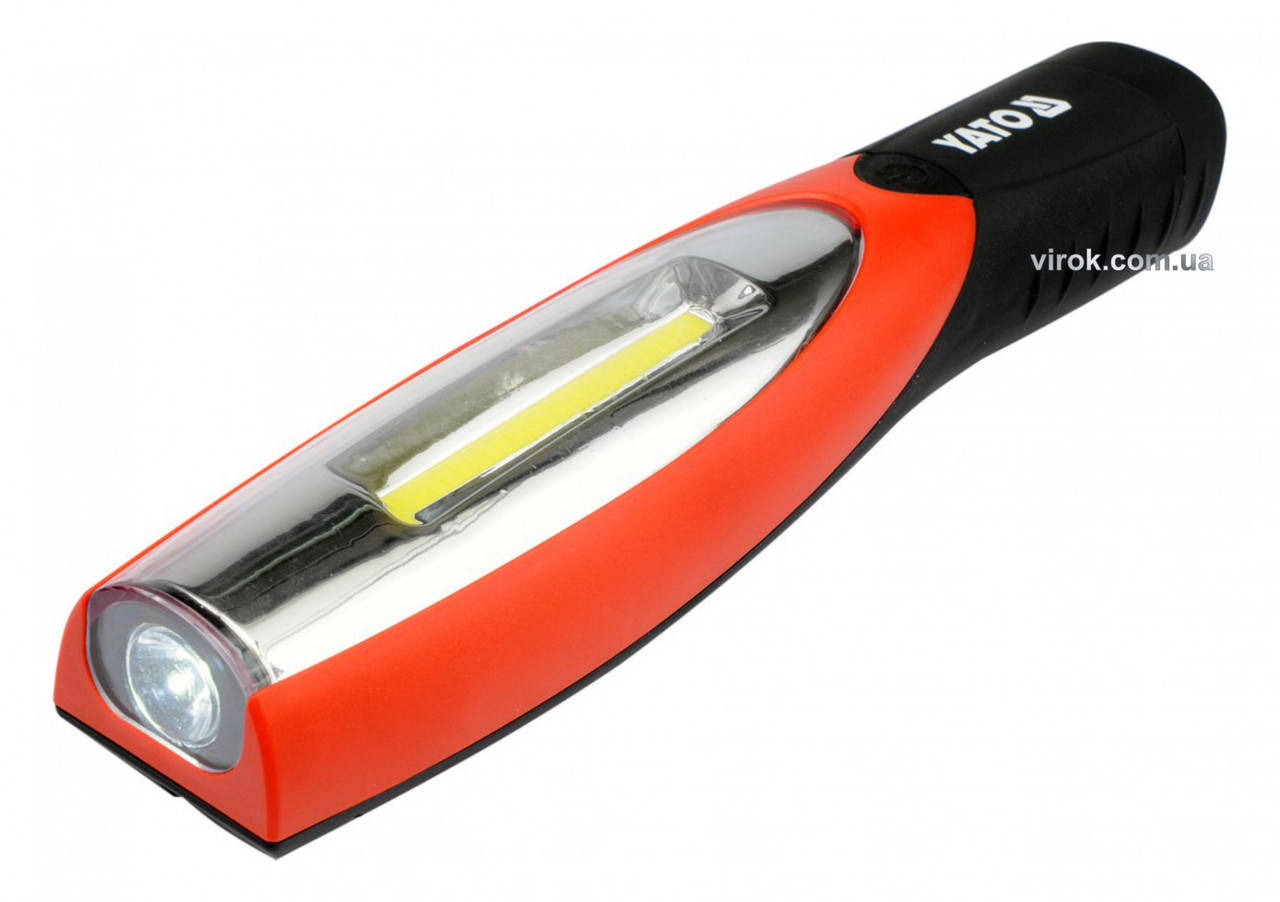 Світильник майстерний YATO акумулятор Li-Ion- 3.7 V, з 2 LED по 180 lm, зарядний пристрій YT-08502
Світильник майстерний YATO акумулятор Li-Ion- 3.7 V, з 2 LED по 180 lm, зарядний пристрій YT-08502