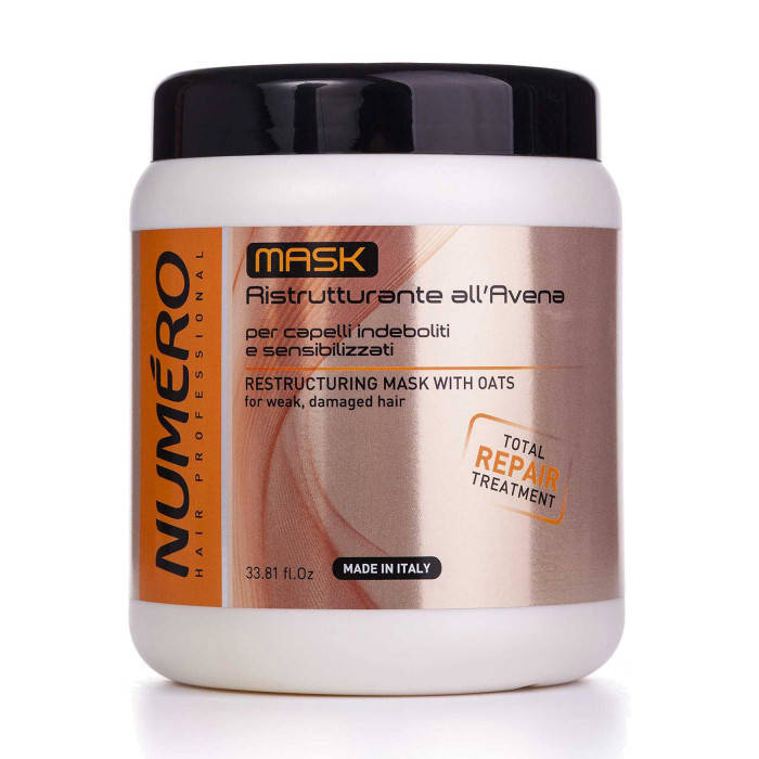 Восстанавливающая маска для волос Brelil Numero Total Repair Mask с экстрактом овса, 1 л
Восстанавливающая маска для волос Brelil Numero Total Repair Mask с экстрактом овса, 1 л