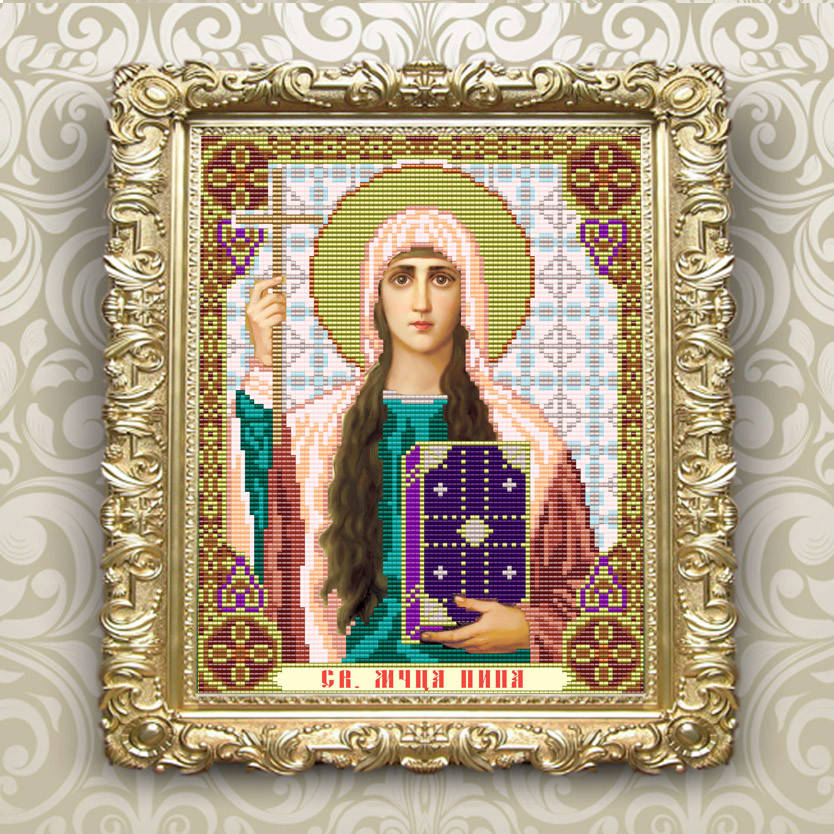 Схема для вишивки бісером Свята Мучениця Ніна VI4030
Схема для вишивки бісером Свята Мучениця Ніна VI4030