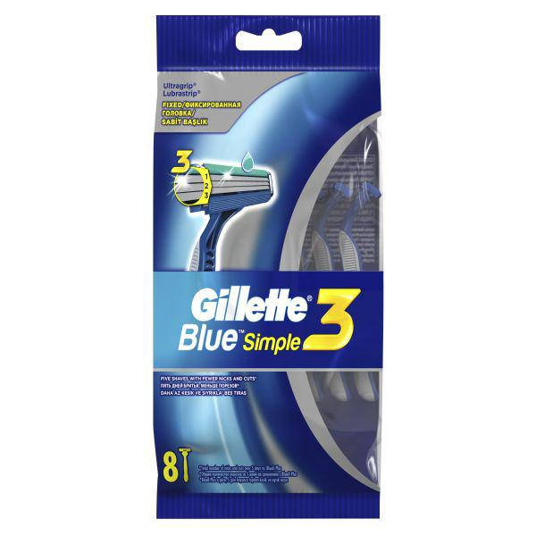 Станки/картриджи GILLETTE BLUE 3 Максимум Бритвы одноразовые 8шт (3 лезвия), Синий
Станки/картриджи GILLETTE BLUE 3 Максимум Бритвы одноразовые 8шт (3 лезвия), Синий