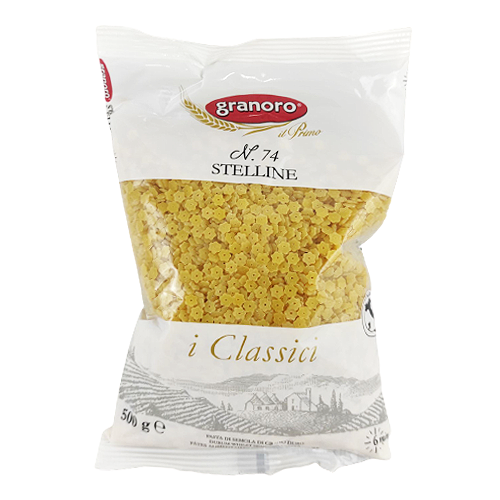 Макарони Граноро №74 Cтеліне Granoro Stelline 500g 24шт/ящ (Код : 00-00004469)
Макарони Граноро №74 Cтеліне Granoro Stelline 500g 24шт/ящ (Код : 00-00004469)