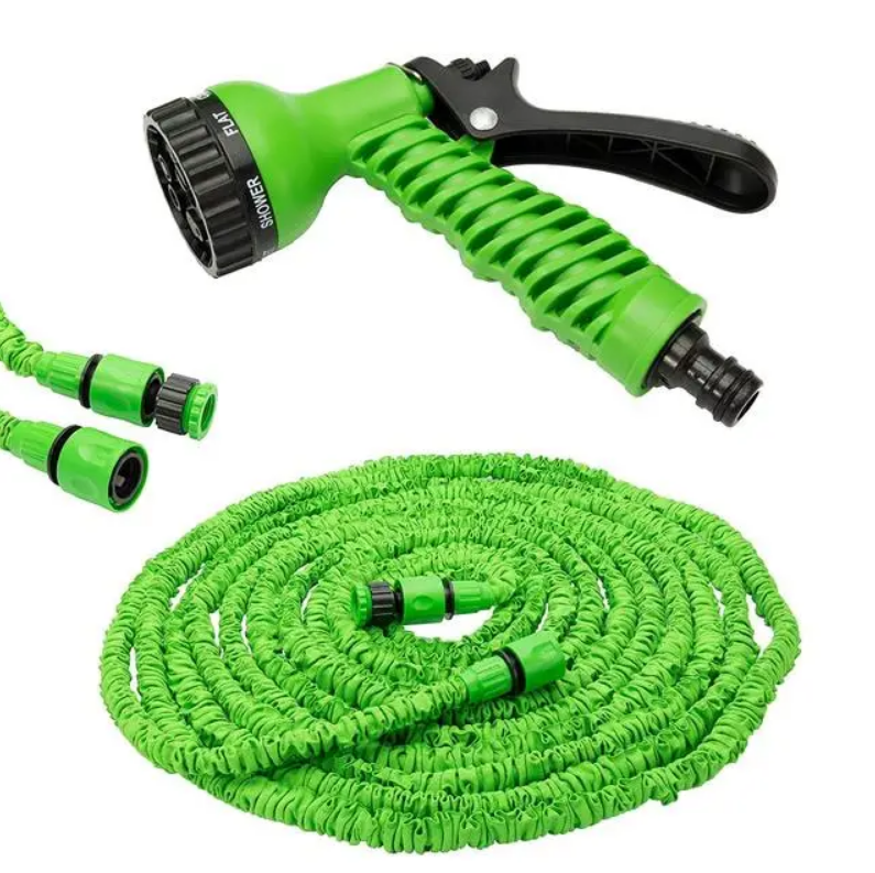 Садовый шланг Magic Hose для полива саморастягивающийся с водным распылителем 7 режимов 30м Зелёный
Садовый шланг Magic Hose для полива саморастягивающийся с водным распылителем 7 режимов 30м Зелёный