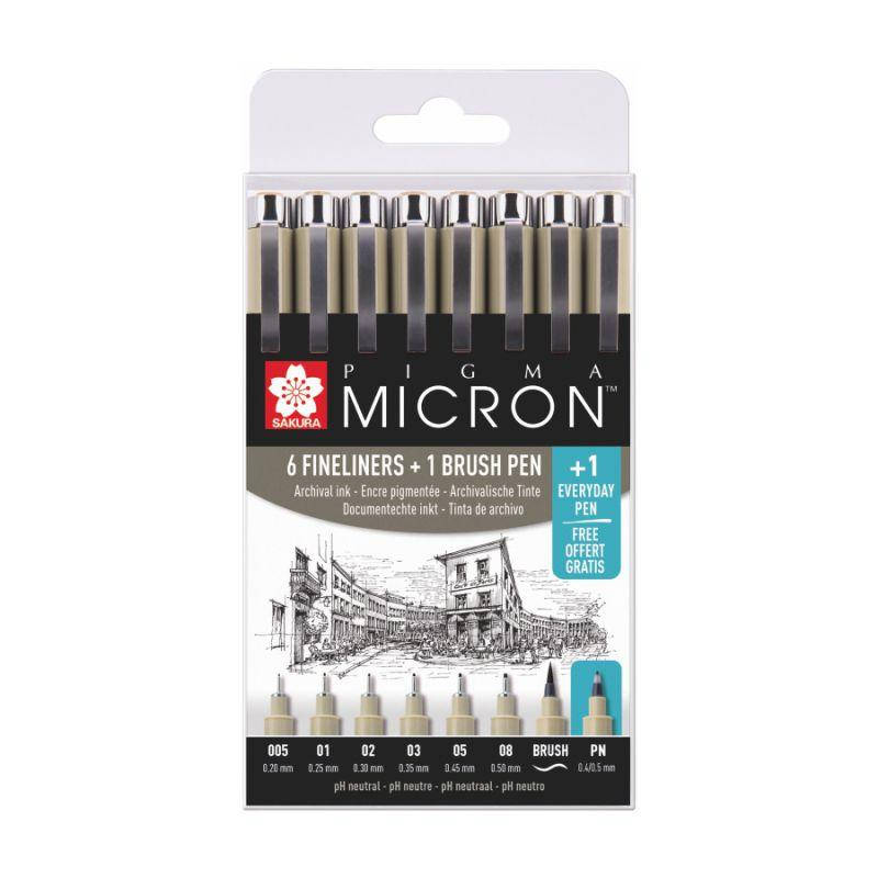 Набор линеров PIGMA MICRON 6шт, 1 линер-кистьPIGMA BRUSH + PIGMA Micron PN В ПОДАРОК, Sakura
Набор линеров PIGMA MICRON 6шт, 1 линер-кистьPIGMA BRUSH + PIGMA Micron PN В ПОДАРОК, Sakura