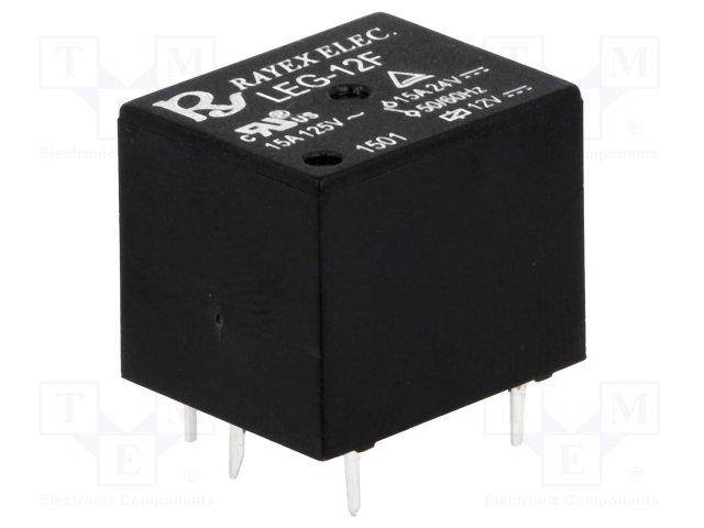 LEG-12F Реле; SPDT; Uобмотки:12VDC; 10A/240VAC; Совместимо по выводам с LEG12F / JQC3F / NT73 / JQC-3F
LEG-12F Реле; SPDT; Uобмотки:12VDC; 10A/240VAC; Совместимо по выводам с LEG12F / JQC3F / NT73 / JQC-3F