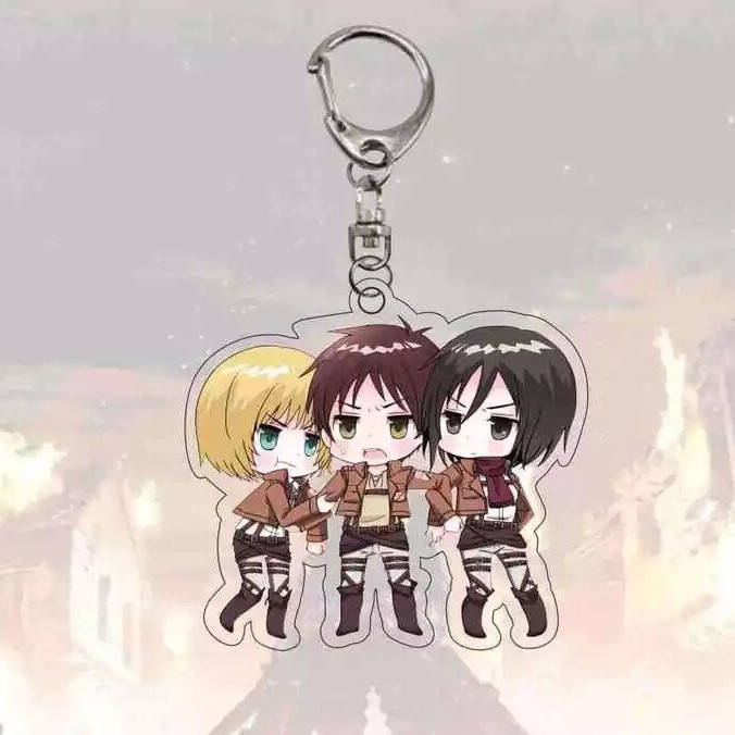 "Эрен, Микаса и Армин (Атака титанов / Attack on Titan)" брелок акриловый двухсторонний с уф-печатью, Разные цвета
"Эрен, Микаса и Армин (Атака титанов / Attack on Titan)" брелок акриловый двухсторонний с уф-печатью, Разные цвета
