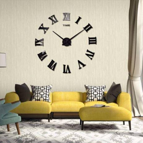 Большие настенные 3Д часы дизайнерские 3D DIY Clock часы 003B (Римские цифры Черные) 70-150см
Большие настенные 3Д часы дизайнерские 3D DIY Clock часы 003B (Римские цифры Черные) 70-150см