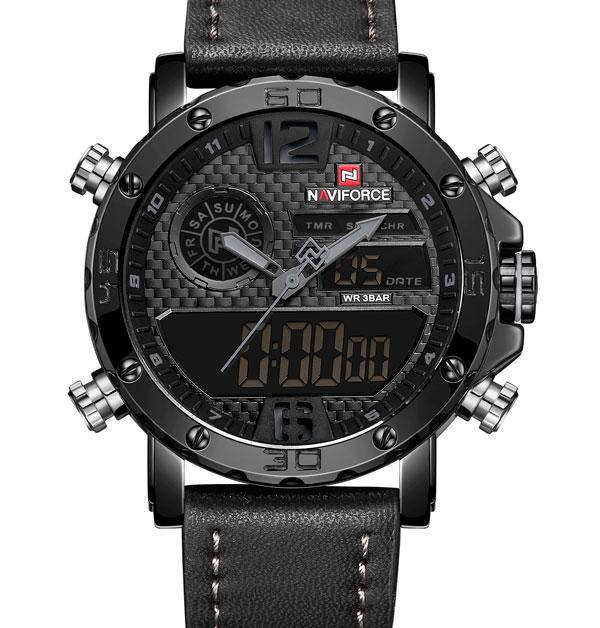 Мужские тактические часы Naviforce Next Black 9134 с будильником, секундомером и таймером
Мужские тактические часы Naviforce Next Black 9134 с будильником, секундомером и таймером