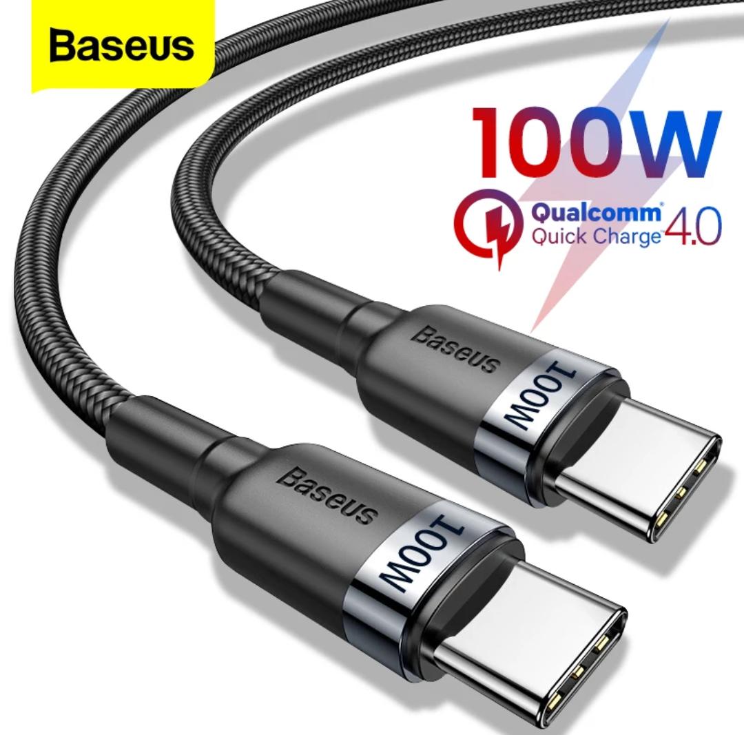 Кабель для телефона с быстрой зарядкой и передачей данных BASEUS USB PD 100W Type C - Type C 50 сантиметров., Черный
Кабель для телефона с быстрой зарядкой и передачей данных BASEUS USB PD 100W Type C - Type C 50 сантиметров., Черный