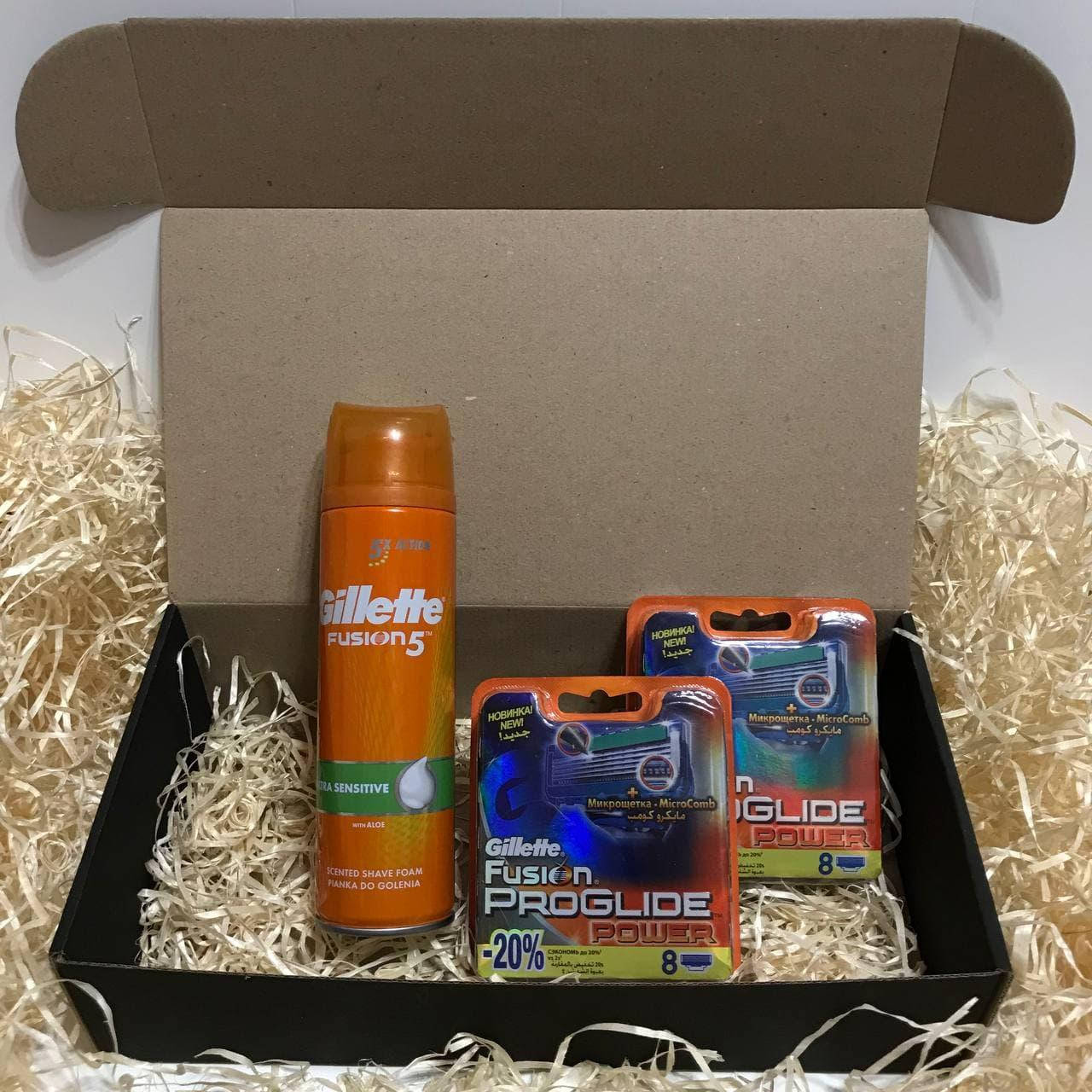 Набор для бритья Gillette Proglide Power 16шт.(джилет фьюжн проглайд павер) + пенка для бритья Fusion5(фьюжн)
Набор для бритья Gillette Proglide Power 16шт.(джилет фьюжн проглайд павер) + пенка для бритья Fusion5(фьюжн)