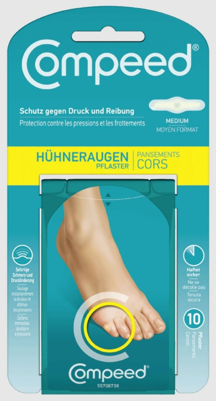 Пластырь гидроколлоидный против сухих мозолей на пальцах Compeed Corn Plaster Компид 10 шт Германия
Пластырь гидроколлоидный против сухих мозолей на пальцах Compeed Corn Plaster Компид 10 шт Германия