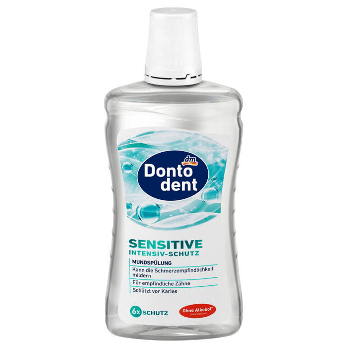 Ополаскиватель для рта Dontodent Sensitive 500 мл 
Ополаскиватель для рта Dontodent Sensitive 500 мл