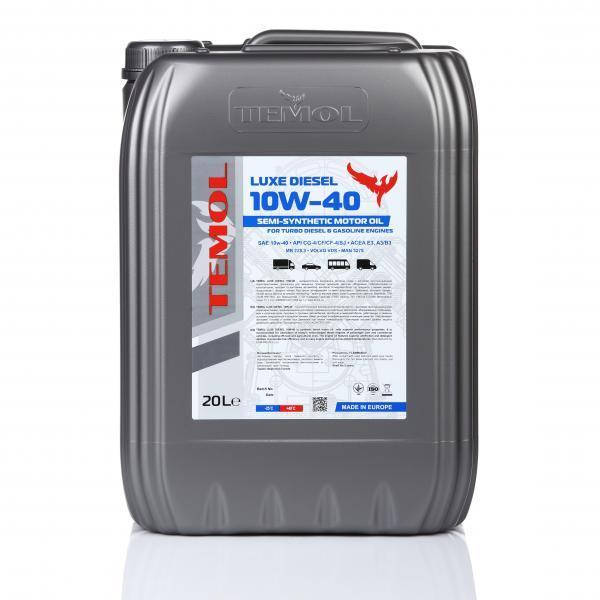 Масло дизельное 10W-40 TEMOL LUXE DIESEL 10W-40 CG-4/SJ канистра 10 л, масло 10в40 дизельное
Масло дизельное 10W-40 TEMOL LUXE DIESEL 10W-40 CG-4/SJ канистра 10 л, масло 10в40 дизельное