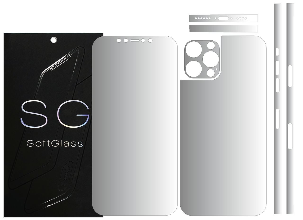 Пленка Apple iPhone 12 Pro Max Комплект: для Передней и Задней панели полиуретановая SoftGlass, Прозрачный
Пленка Apple iPhone 12 Pro Max Комплект: для Передней и Задней панели полиуретановая SoftGlass, Прозрачный