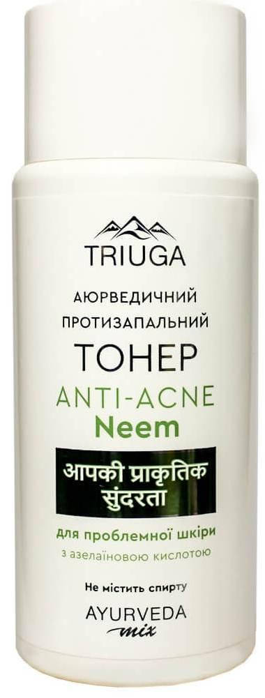 Triuga Аюрведический Тонер противовоспалительный Анти-акне Neem, для проблемной кожи, 200 мл
Triuga Аюрведический Тонер противовоспалительный Анти-акне Neem, для проблемной кожи, 200 мл