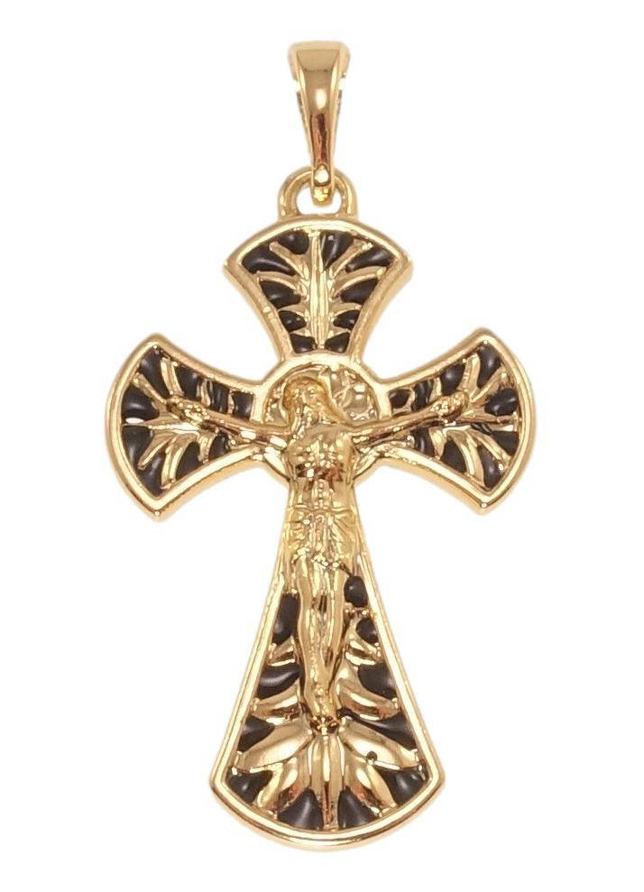Кулон Xuping Позолота 18K "Декоративный Крест с Распятием и прокраской черной эмалью"
Кулон Xuping Позолота 18K "Декоративный Крест с Распятием и прокраской черной эмалью"