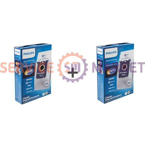 Набор мешков микровол. (8 шт.) FC8021/03 S-BAG Classic Long Performance для пылесоса Philips
Набор мешков микровол. (8 шт.) FC8021/03 S-BAG Classic Long Performance для пылесоса Philips