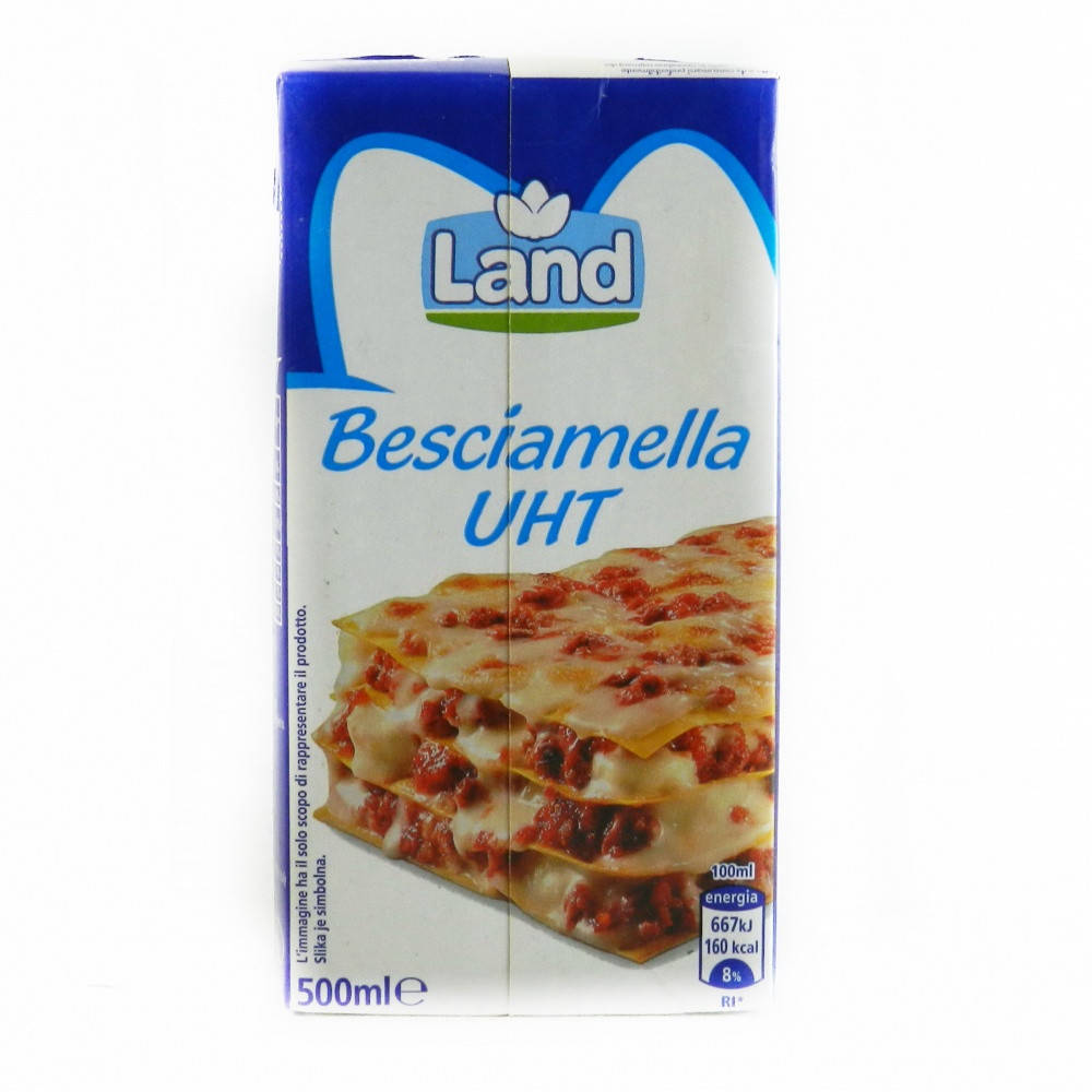 Соус Land Besciamella UHT 500 мл, Италия
Соус Land Besciamella UHT 500 мл, Италия