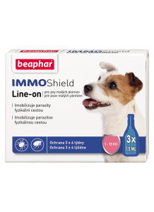 Beaphar IMMO Shield для собак малых пород от 1 до 15 кг - противопаразитарные капли с силиконов маслом (13354)
Beaphar IMMO Shield для собак малых пород от 1 до 15 кг - противопаразитарные капли с силиконов маслом (13354)