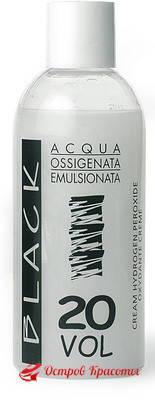 Эмульсионный окислитель 20 Vol. (6%) Cream Hydrogen Peroxide Black Professional, 250 мл
Эмульсионный окислитель 20 Vol. (6%) Cream Hydrogen Peroxide Black Professional, 250 мл