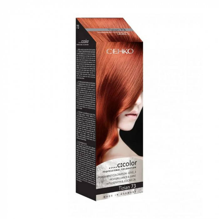 Стойкая крем-краска для волос C:EHKO C:COLOR Professional Coloration тон 73 Медный тициан
Стойкая крем-краска для волос C:EHKO C:COLOR Professional Coloration тон 73 Медный тициан