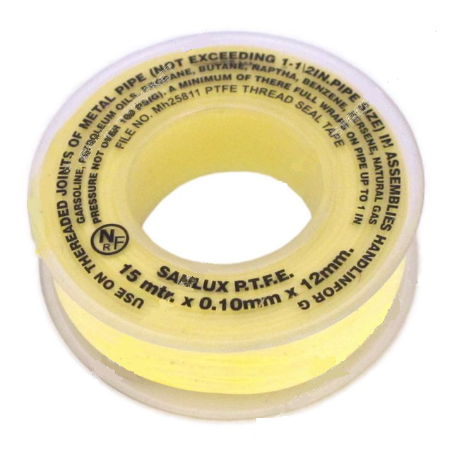 Лента ФУМ GAS 15 м, Желтый 
Лента ФУМ GAS 15 м, Желтый