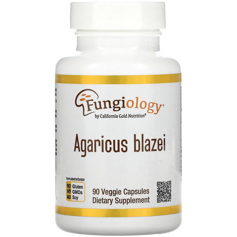 Агарик бразильский California Gold Nutrition, Fungiology "Agaricus blazei (Himematsutake)" (90 капсул)
Агарик бразильский California Gold Nutrition, Fungiology "Agaricus blazei (Himematsutake)" (90 капсул)