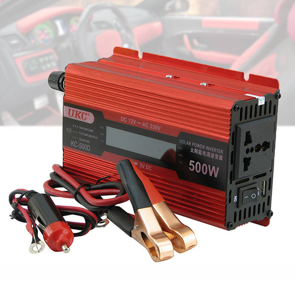 Автомобильный преобразователь напряжения AC/DC KC-500D 500W LCD / Инвертор постоянного тока
Автомобильный преобразователь напряжения AC/DC KC-500D 500W LCD / Инвертор постоянного тока
