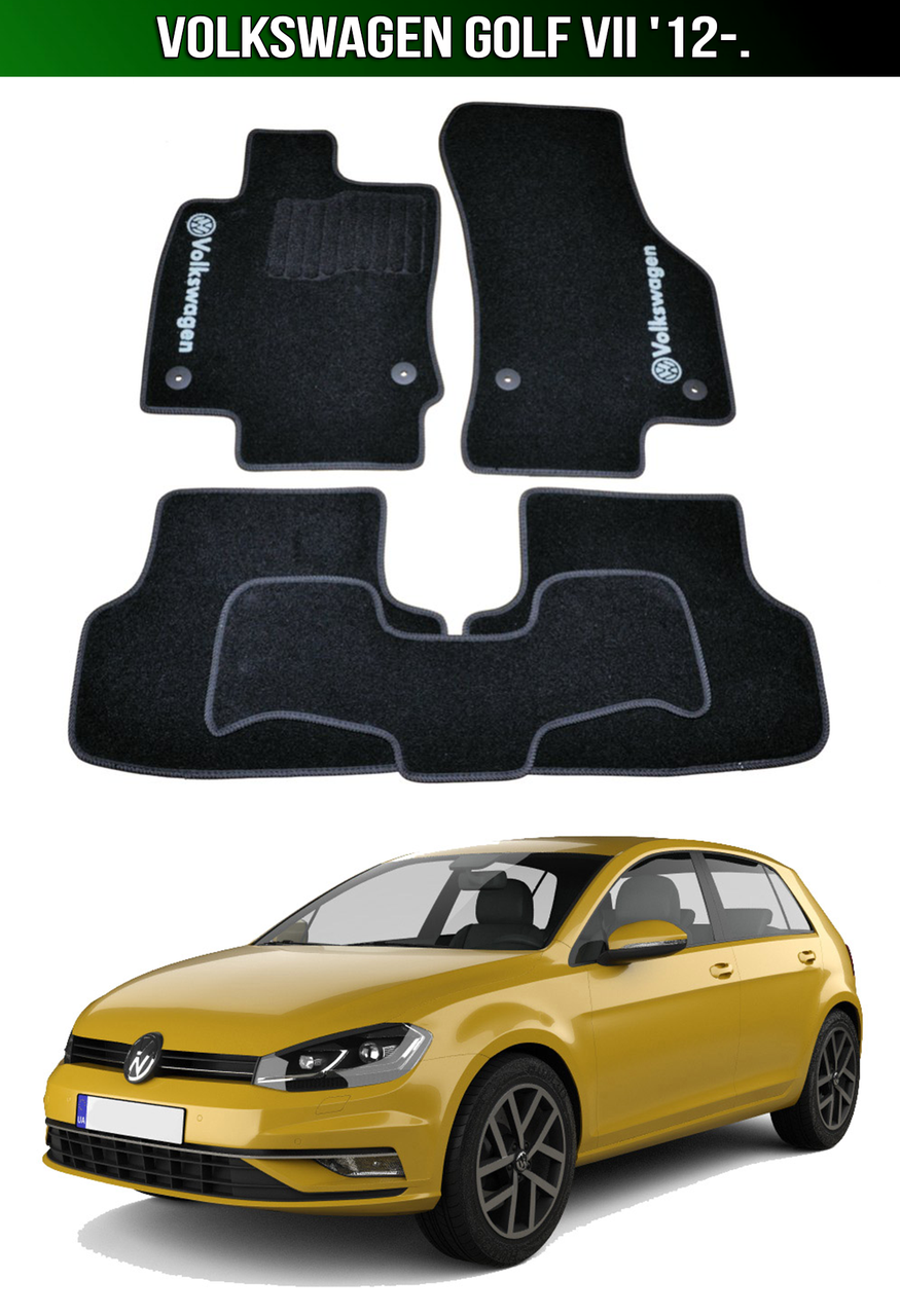 Коврики Volkswagen Golf VII '12-. Текстильные автоковрики Фольксваген Гольф 7 Фольцваген, Черный
Коврики Volkswagen Golf VII '12-. Текстильные автоковрики Фольксваген Гольф 7 Фольцваген, Черный