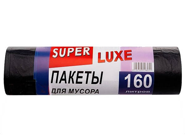 Пакеты для мусора Супер-Люкс 160 л 10 шт. Super Lux
Пакеты для мусора Супер-Люкс 160 л 10 шт. Super Lux