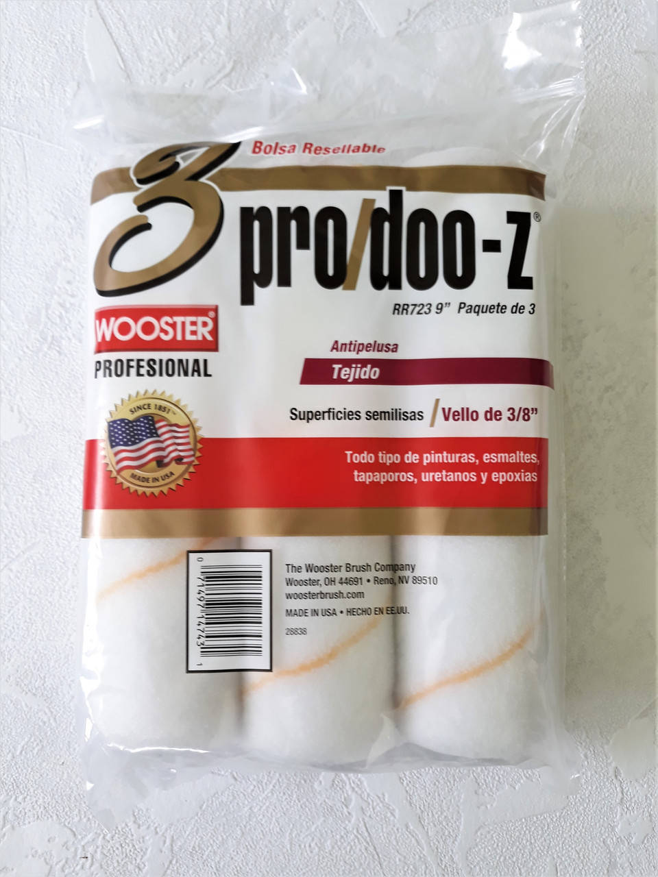 Малярный валик для всех видов красок Wooster- PRO/ DOO- Z® (ПЛЕТЕНЫЙ) ворс 3/8( 0,95 см)
Малярный валик для всех видов красок Wooster- PRO/ DOO- Z® (ПЛЕТЕНЫЙ) ворс 3/8( 0,95 см)
