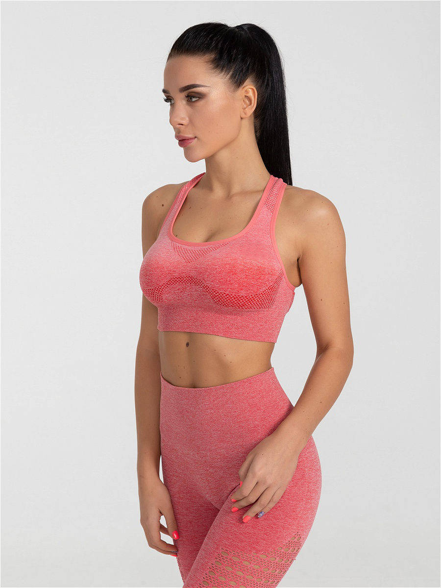 Женский бесшовный спортивный костюм OMBRE Push-Up (лосины и топ) для фитнеса, йоги, зала, коралловый
Женский бесшовный спортивный костюм OMBRE Push-Up (лосины и топ) для фитнеса, йоги, зала, коралловый