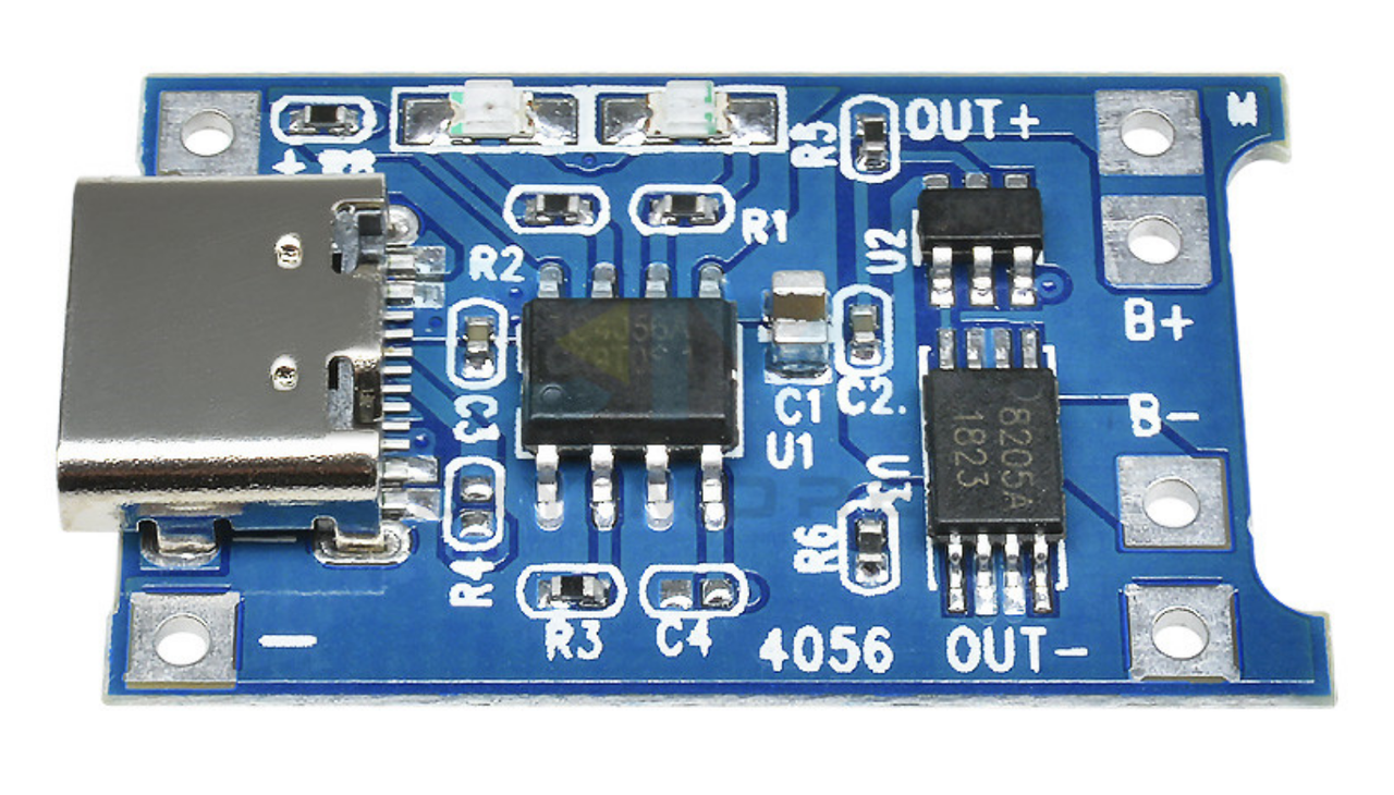 USB type-C TP4056 модуль плата заряда литиевых LI-ION аккумуляторов 18650 с защитой
USB type-C TP4056 модуль плата заряда литиевых LI-ION аккумуляторов 18650 с защитой