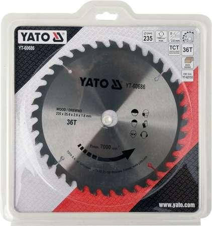 Диск пиляльний победітовий по дереву YATO: 235x25.4x2.8x1.8 мм, 36 зубців, R.P.M до 7000 1/хв YT-60686
Диск пиляльний победітовий по дереву YATO: 235x25.4x2.8x1.8 мм, 36 зубців, R.P.M до 7000 1/хв YT-60686
