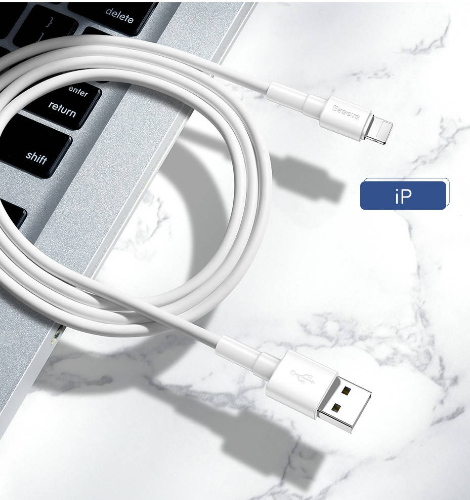 Кабель быстрой зарядки Baseus 3A for Iphone White, длина - 100 см. (CALSW-B02), Белый
Кабель быстрой зарядки Baseus 3A for Iphone White, длина - 100 см. (CALSW-B02), Белый