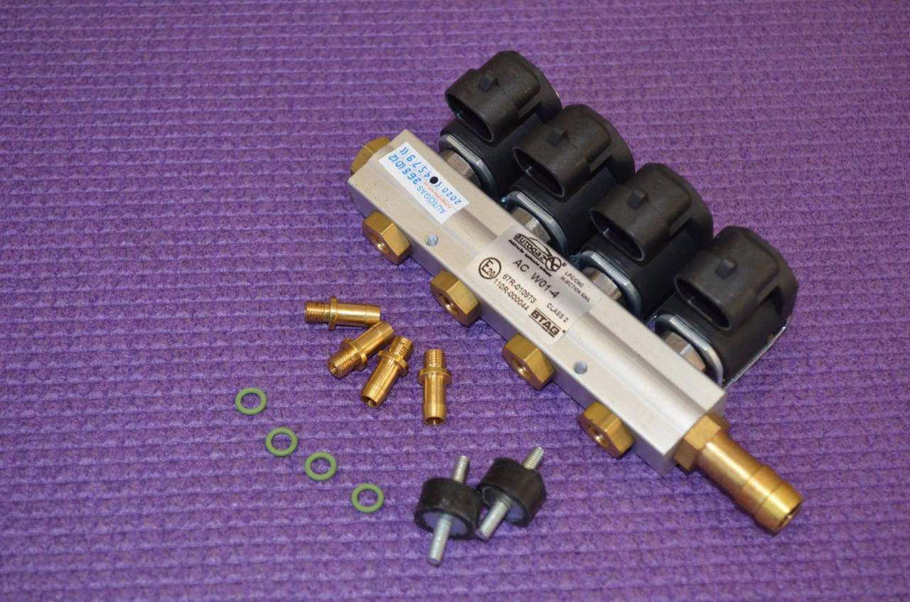 Форсунки STAG W-01 4 цил. (в планці)
Форсунки STAG W-01 4 цил. (в планці)