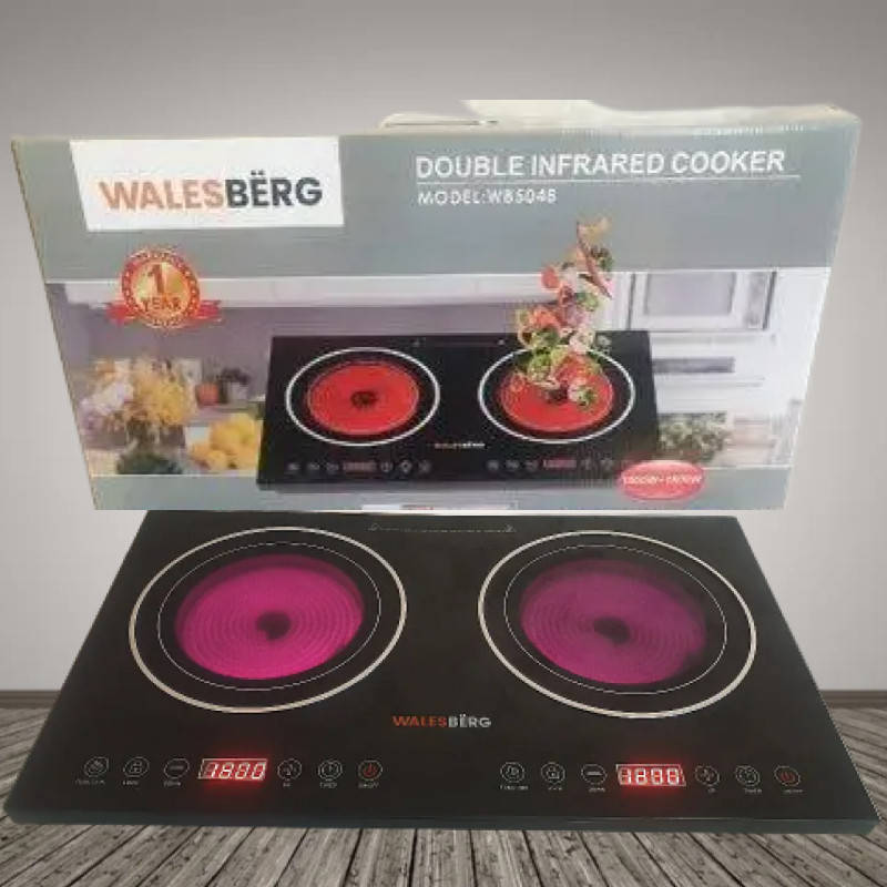 Плита инфракрасная Walesberg Германия на две конфорки настольная кухонная плита 3600 Вт
Плита инфракрасная Walesberg Германия на две конфорки настольная кухонная плита 3600 Вт