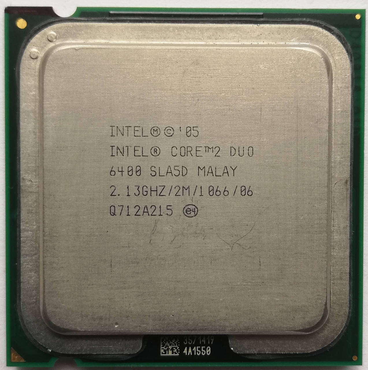 Процессор Intel Core 2 Duo E6400 L2 SLA5D 2.13GHz 2M Cache 1066 MHz FSB Socket 775 Б/У
Процессор Intel Core 2 Duo E6400 L2 SLA5D 2.13GHz 2M Cache 1066 MHz FSB Socket 775 Б/У