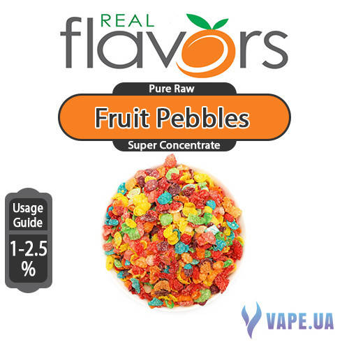 Ароматизатор Real Flavors Super Concentrate Fruit Pebbles (Фруктовые хлопья) 10 мл.
Ароматизатор Real Flavors Super Concentrate Fruit Pebbles (Фруктовые хлопья) 10 мл.
